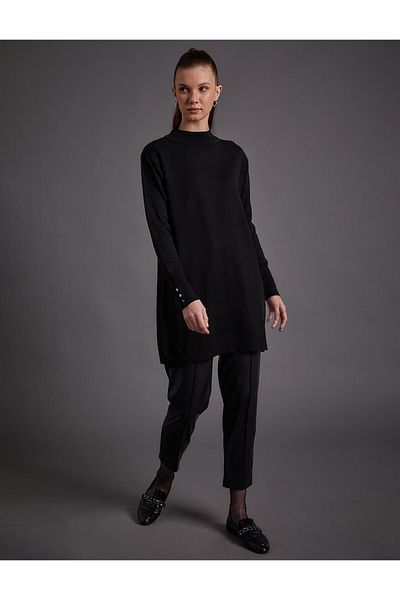 Kayra Turtleneck Basic Knitwear Tunic SZ-TRK08