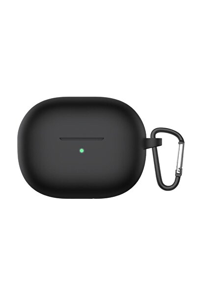 Microsonic Belirtilmemiş Xiaomi Redmi Buds 3 Lite Kılıf Askılı Mat Silikon Siyah 1 Yıl Xiaomi Uyumlu Siyah