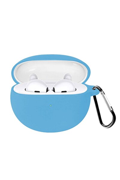 Microsonic Xiaomi Redmi Buds 4 Active Kılıf Askılı Mat Silikon Mavi