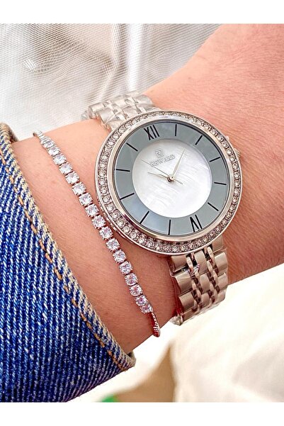 Reward Çelik Kordon Zirkon Taşlı Kadın Kol Saat+Bileklik