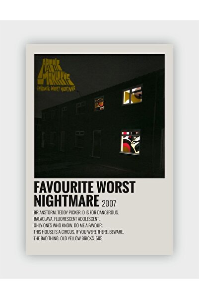 fırsatlar diyarı Arctic Monkeys - Favourite Worst Nightmare Duvar Posteri - D...