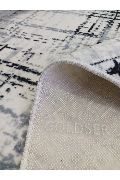 GOLDSER Modern Desenli Yıkanabilir Kaymaz Dört Mevsimlik Salon Banyo Balkon Genç Odası Kesme Halı