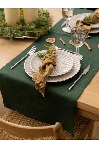 Fabric by Gülçin ΛΙΝΑΡΙ ΥΦΑΣΜΑ ΠΕΜΠΡΑ ΠΡΑΣΙΝΟ ΧΡΩΜΑ ΤΡΑΝΤΑΛ