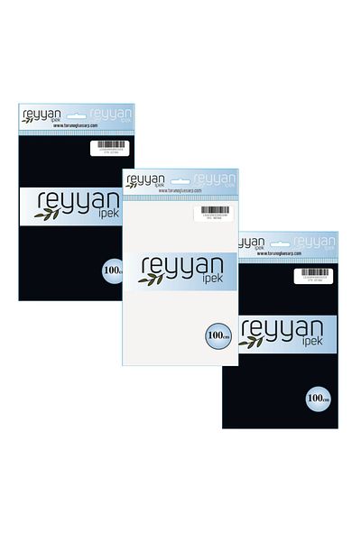 REYYAN Μονόχρωμη Κέντημα Γράψιμο 100 cm 3 Τεμάχια Μικτό 9 (070 Μαύρο/001 Λευκό/070 Μαύρο)