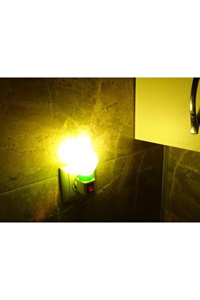 TLG Store Tlg Gece Lambası Anahtarlı Prize Takılan Fişli Gece Lambası Yeşil