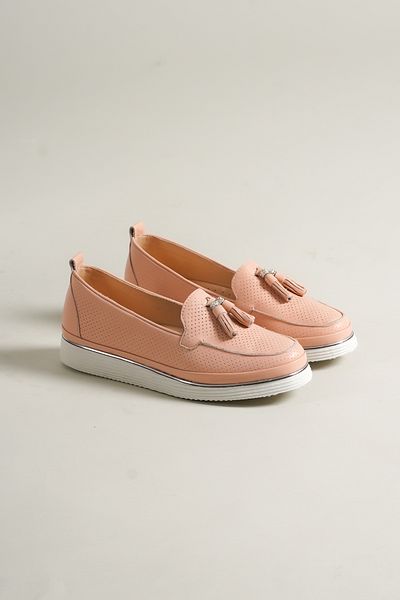 munora butik Buckle Detailed Orthopedic Sole Powder Ballerinas