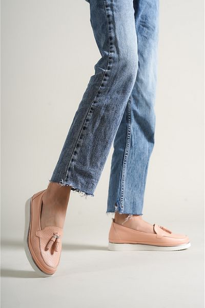 munora butik Buckle Detailed Orthopedic Sole Powder Ballerinas