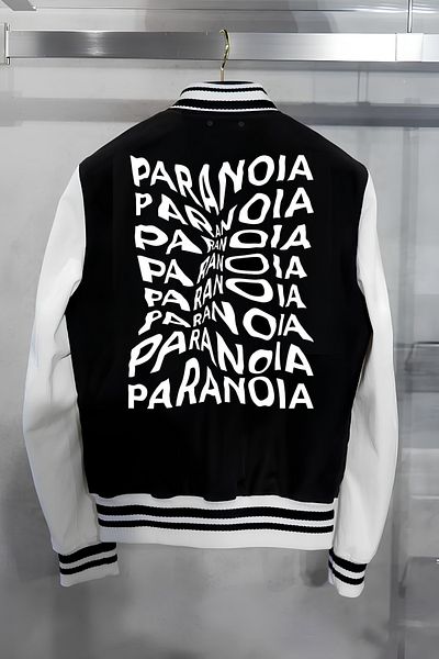 Edizen Paranonia Double Sided Printed 2024 Oversize Premium College Jacket 100% βαμβάκι