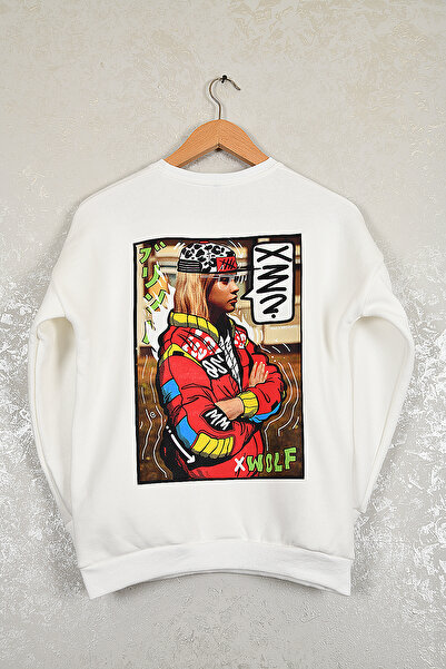 Wolters Outdoors Детска блуза с дълъг ръкав и обло деколте от памук с голям п...