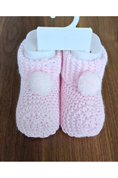 Necix's Pompom Knitted Baby Booties 100% Cotton