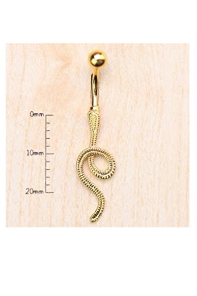 HANGAR Yılan Altın Göbek Piercing