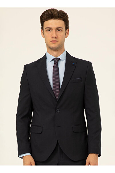 SÜVARİ Süvari Normal Bel Slim Fit Lacivert Erkek Takım Elbise TK1000600254
