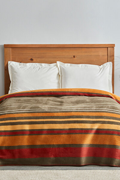 Karaca Home Nina Single Cotton Blanket Khaki