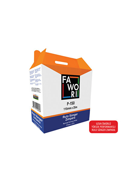 Fawori Rulo Sünger Zımpara - 180'lik kum zımpara - 1 mt