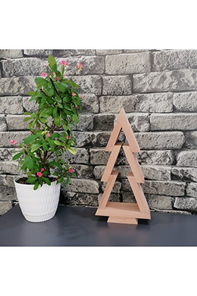 Yılbaşı Ağacı, Ahşap Çam Ağacı Minyatürü, Yılbaşı Süsü, Çam Ağacı Süsü