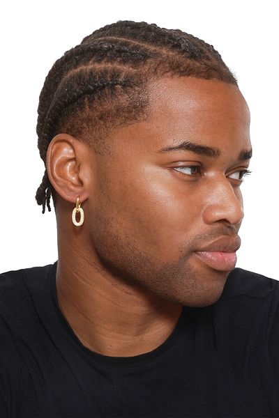 Heideman Ohrclip Herren Jamal goldfarben casual