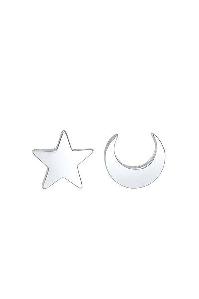 ELLI Ohrringe Basic Trend Astro Sterne Halbmond 925 Silber