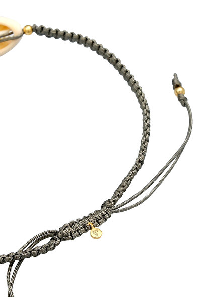 ELLI Fußschmuck Kauri Muschel Ozean Maritim Nylon 925 Silber