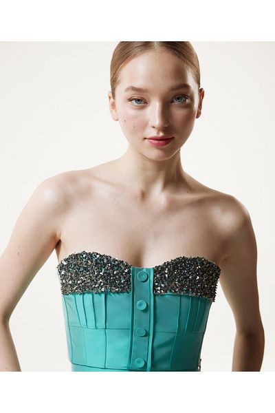 Machka Bustier mit Pailletten