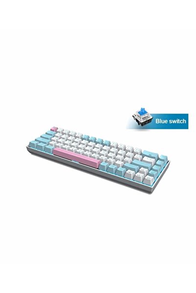 e-yooso Mini Mekanik Klavye Z-686 Işık Modlu Mekanik Klavye