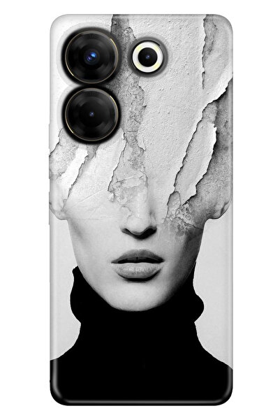 TECNO Camon 20 Pro 4g Uyumlu Kılıf Silikon Desenli Tam Koruma Resimli Kapak A...