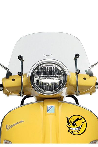 MegaSticker Angry Emoji Angry - Autocolant pentru parbriz pentru mașină, motocicletă, cască și laptop 13x13 cm