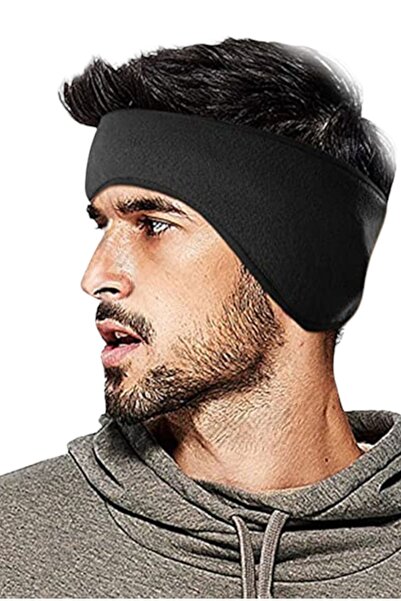 ESUSO Çift Katlı Cırt Cırtlı Ayarlanabilir Polar Kumaş Kulak Isıtıcı, Erkek B...