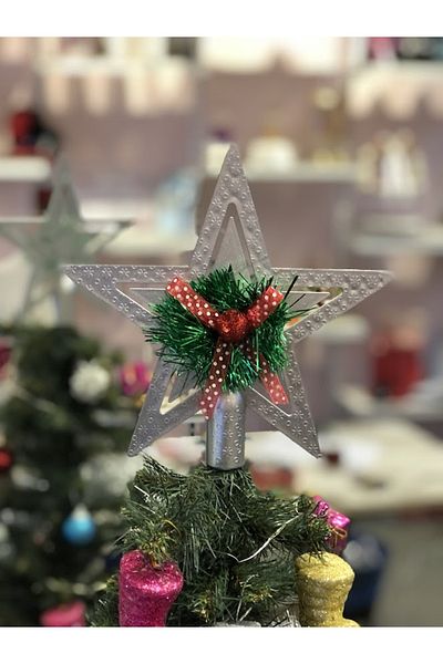 Mirabella Gift 18 εκ. Αστέρι Κορώνα – Στολίδι Χριστουγεννιάτικου Δέντρου Μεγάλο Μέγεθος Γυαλιστερό Κορώνα