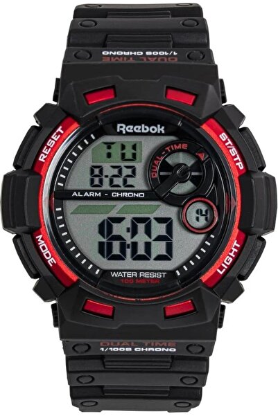 Reebok Rv-Pat-G9-Pbpb-Wr Digital Black Silicone Men's Wristwatch