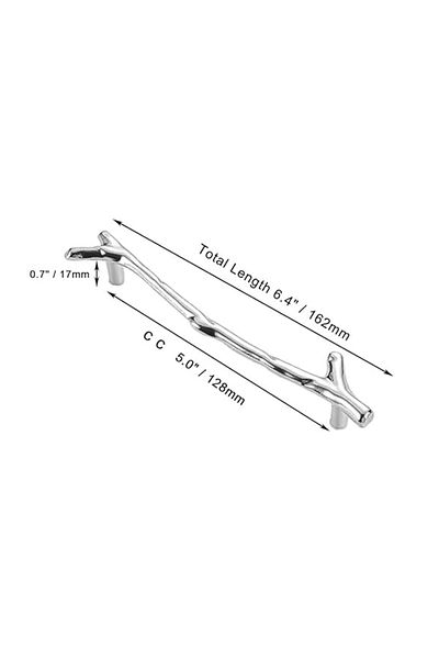 Getshop Alışveriş Pazarı Mâner tavă epoxidică Model de copac de ramură Argintiu Argintiu – 128 mm (pereche)