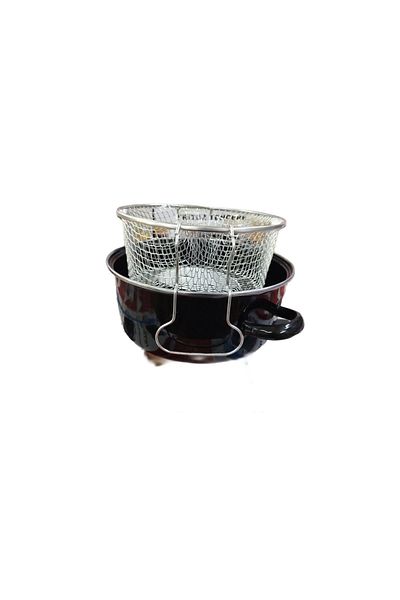 devigo Fryer Frying Pot Enamel Fryer Pot