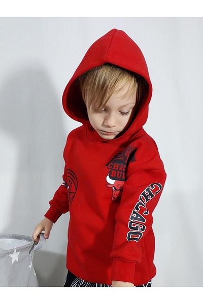 öykümgaleria Boy's Winter Hooded Top and Bottom Set