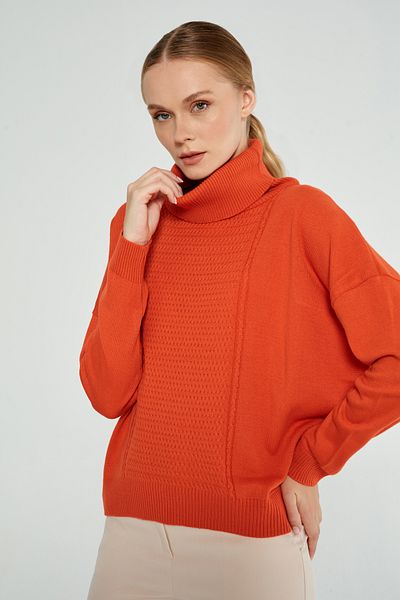 JOVENMADRE PULOVER DEGAJE GULER DE CULOARE ORANGE