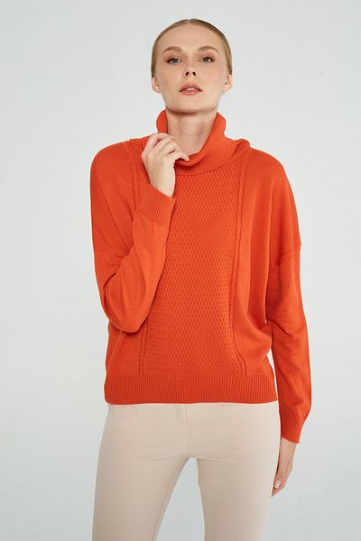 JOVENMADRE PULOVER DEGAJE GULER DE CULOARE ORANGE