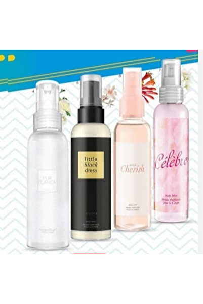 AVON Celebre, Little Black dress, Pur Blanca, Cherish Body Mıst 4 lü set
