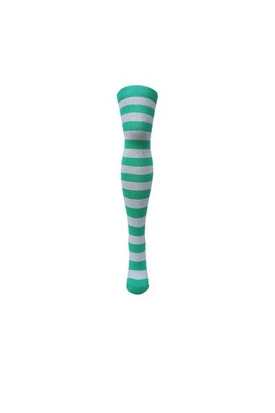 Design Socks STRIPED COTTON KNEE TOP SOCKS