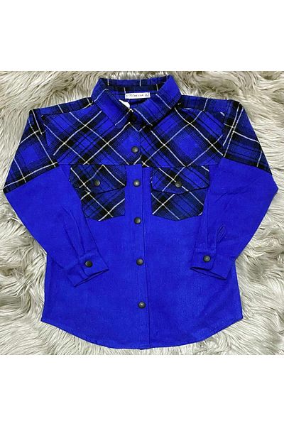 krm kerem bebe Детска зимна риза Lumberjack Snap