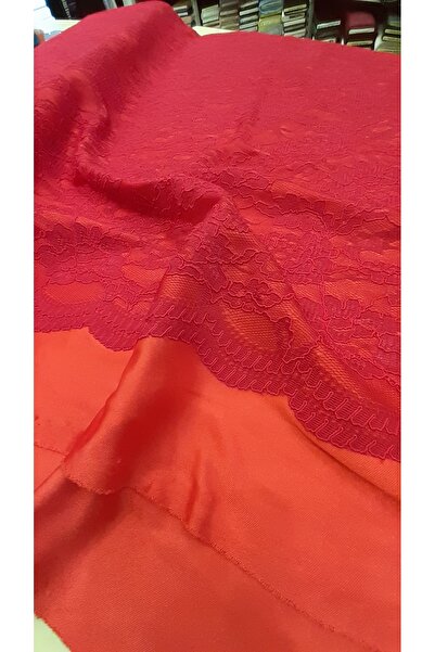 Safir Kumaş Penye ile Kaplanmış Astarlanmış Dantel 2.5 Metre