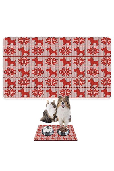 Monnhein بساط تغذية الحيوانات الأليفة بالطعام والماء، قماش ماص مقاوم للماء سه...