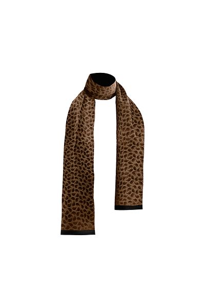 BIES Unisex Coffee Drop μοτίβο σατέν λεπτό κασμίρ με υφή ζεστό μαλακό χειμωνιάτικο κασκόλ - δώρο