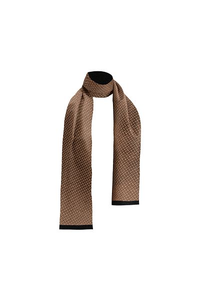 BIES Unisex Coffee Line Pattern Phosphor Satin Fine Cashmere Texture Soft New Generation Scarf Scarf - gift