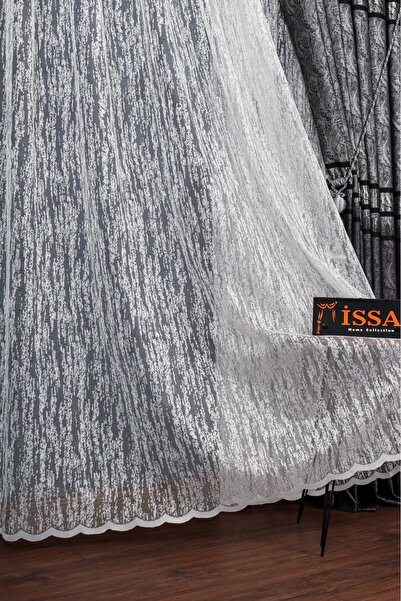 ISSA PERDE Taç Issa Tül Perde Şantuk Keten Kurşunlu Normal Pile 1×2.5