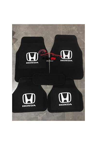 Genel Markalar Honda Accord Logolu Siyah Çift Katlı Halı Paspas Seti