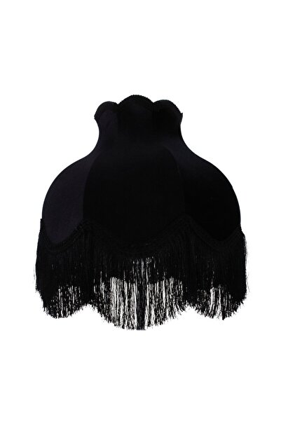 Dekovien Vintage Siyah Kadife Kumaş Kaplama Lambader Gold Metal Ayak LM0125