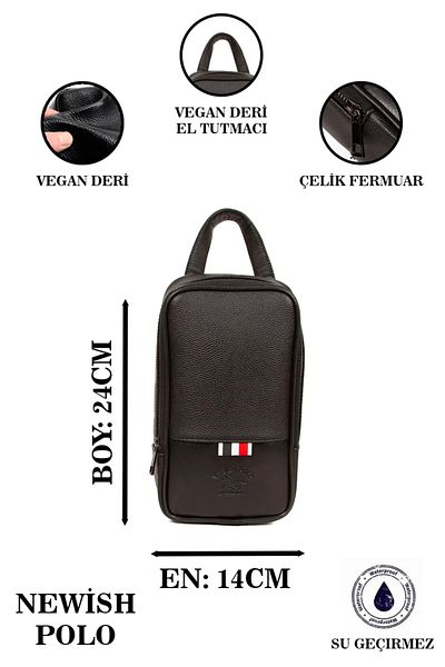 Newish Shaving Bag Daily Cosmetic Handbag Anti-Theft Rfid Proof Wallet Card Holder