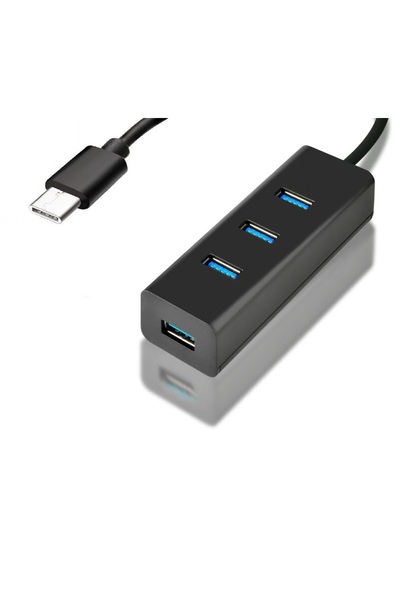 Mettzchrom Telefon Tablet Notebook Type-C USB Çevirici 4 Port USB 3.0 USB Dönüştürücü hub