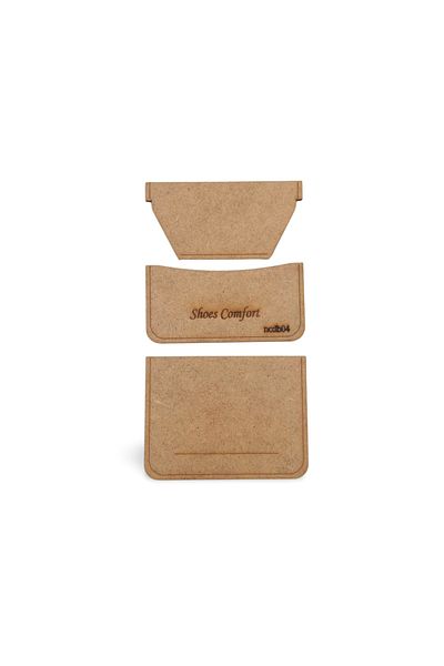 Shoes Comfort Hobby Leather Card Holder Template 3 Piece Mold MDF, IB 04