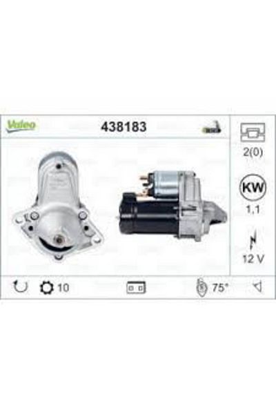VALEO 438183-mars Motor Opel Astra F Corsa C Combo C Vectra A B Daewoo Espero Nexia D6ra
