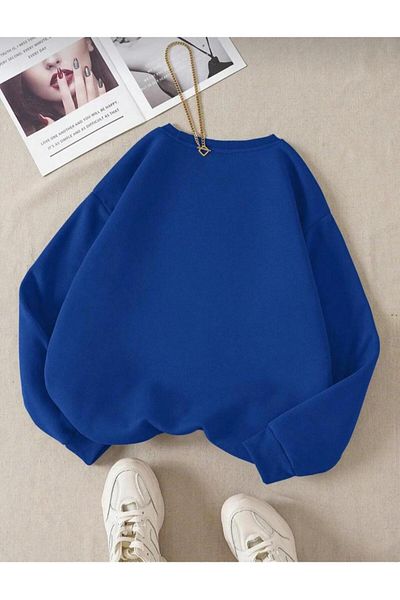 LA VESTİTİ Unisex Γυναικεία/Ανδρική μπλούζα με στάμπα Brooklyn Oversize Crew Neck