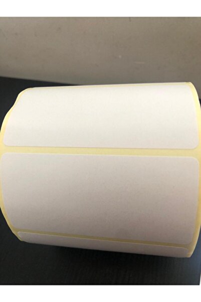 BAR SİS 40*80 Kuşe Etiket 40x80 Kuşe Barkod Etiket 40 X 80 Kuşe Yapışkanlı Etiket Sticker 1 rulo 1000adet